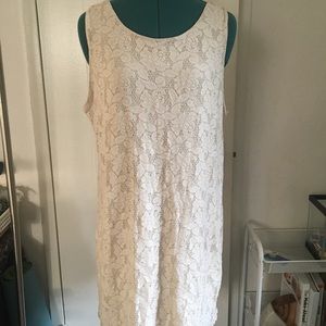 Lace shift dress